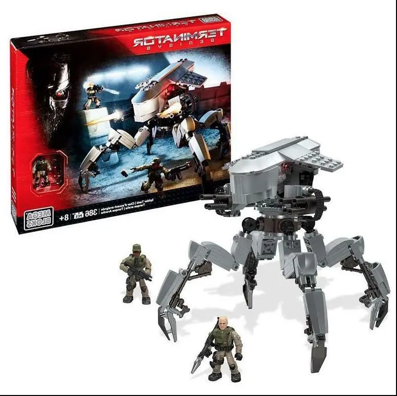 Mega Bloks: Terminator Genisys - Skynet Hunter Killer Spider Tank Building Set Toy & 2 Figures 38073 Last One! 1