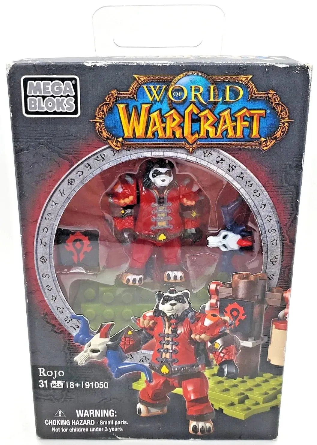 Mega Bloks: World Of Warcraft - Rojo (Horde Pandaren Hunter) Micro Figure & Panderia Terrain (91050) Last One! 1