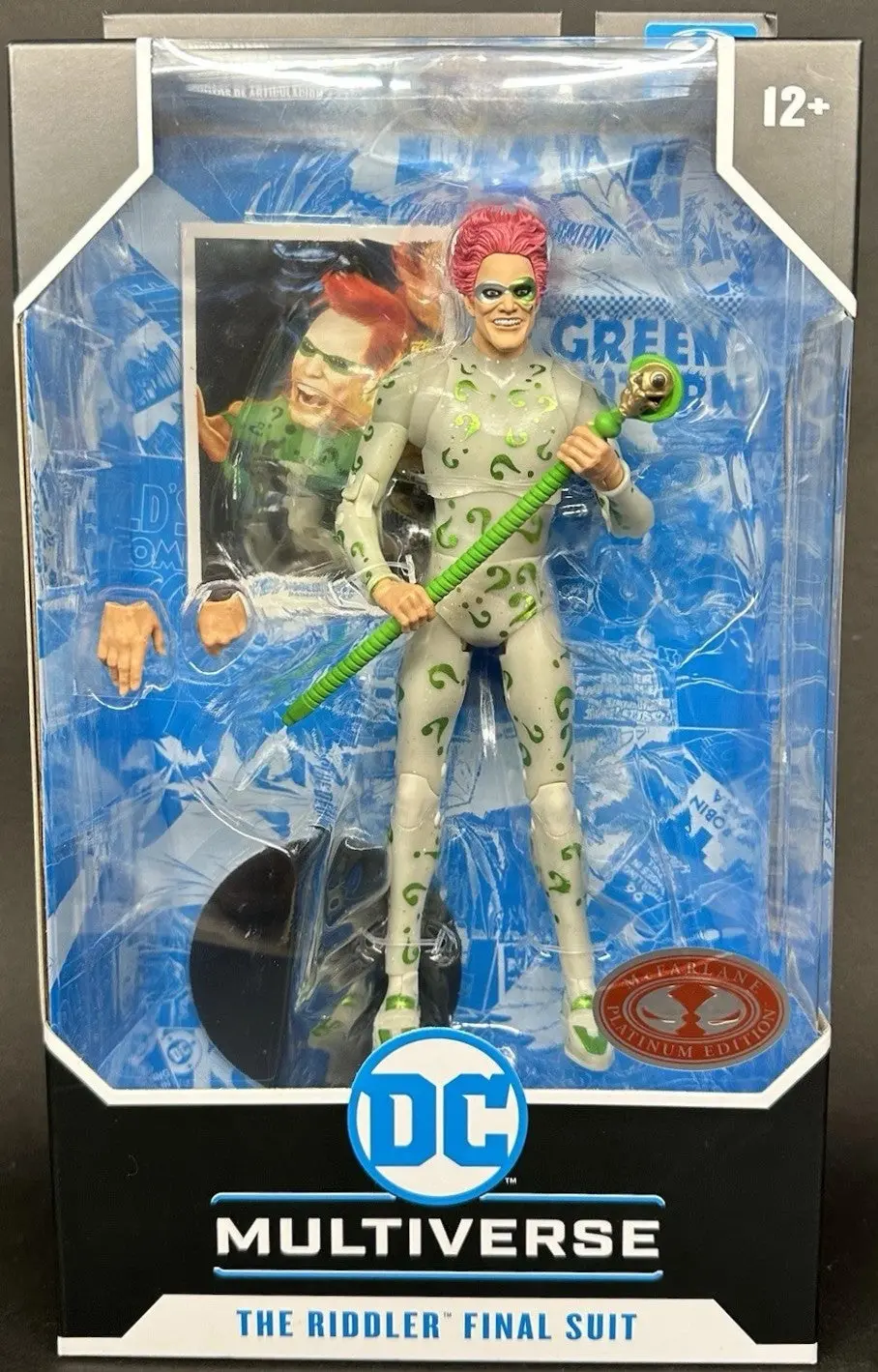 Mcfarlane (Dc Multiverse) Batman Forever: The Riddler (Final Suit) Red Platinum Edition Figure 17642 Last One! 1