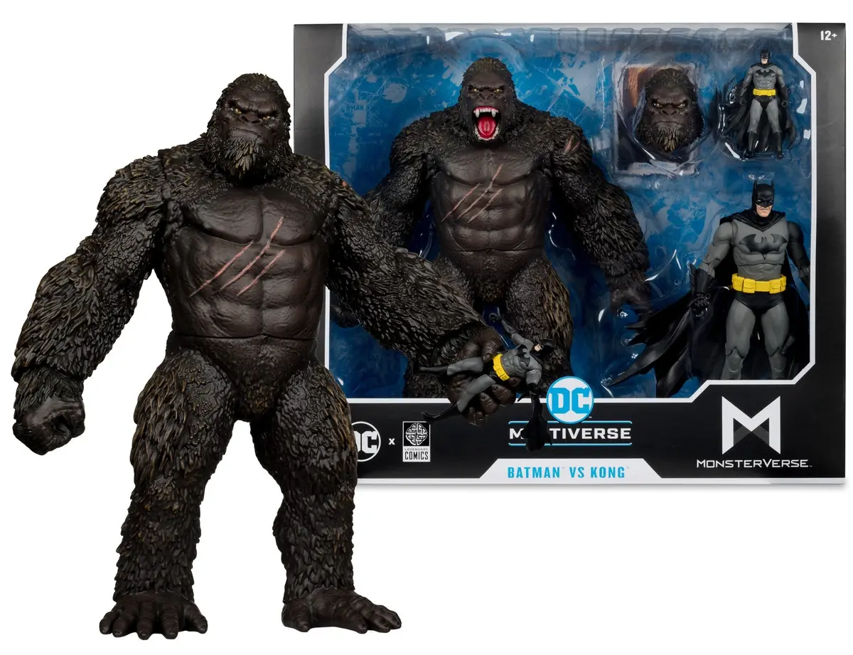 Mcfarlane Dc Multiverse/Monsterverse (Justice League Vs Godzilla Vs Kong) Batman Vs Kong 2-Pack 13862 Low Stock 1