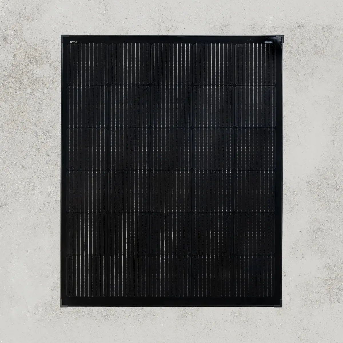 200W 12V Slimline Square Black Glass Solar Panel (20Mm Frame) 1