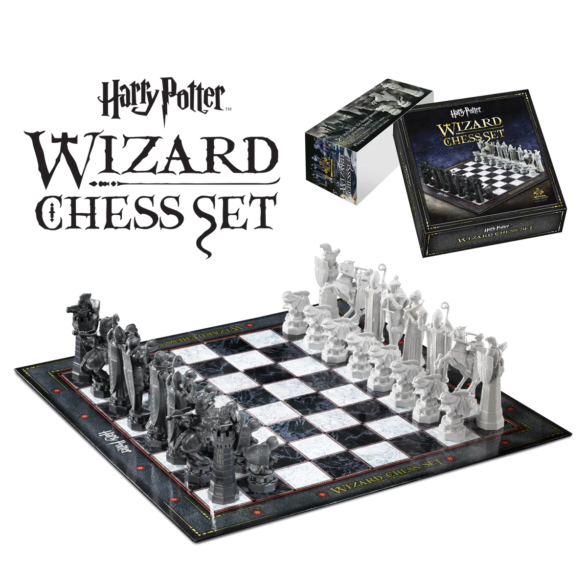 The Noble Collection: Harry Potter And The Sorcerer's Stone - Wizard Chess Set (Collector Box) Nn7580 Last One! 1