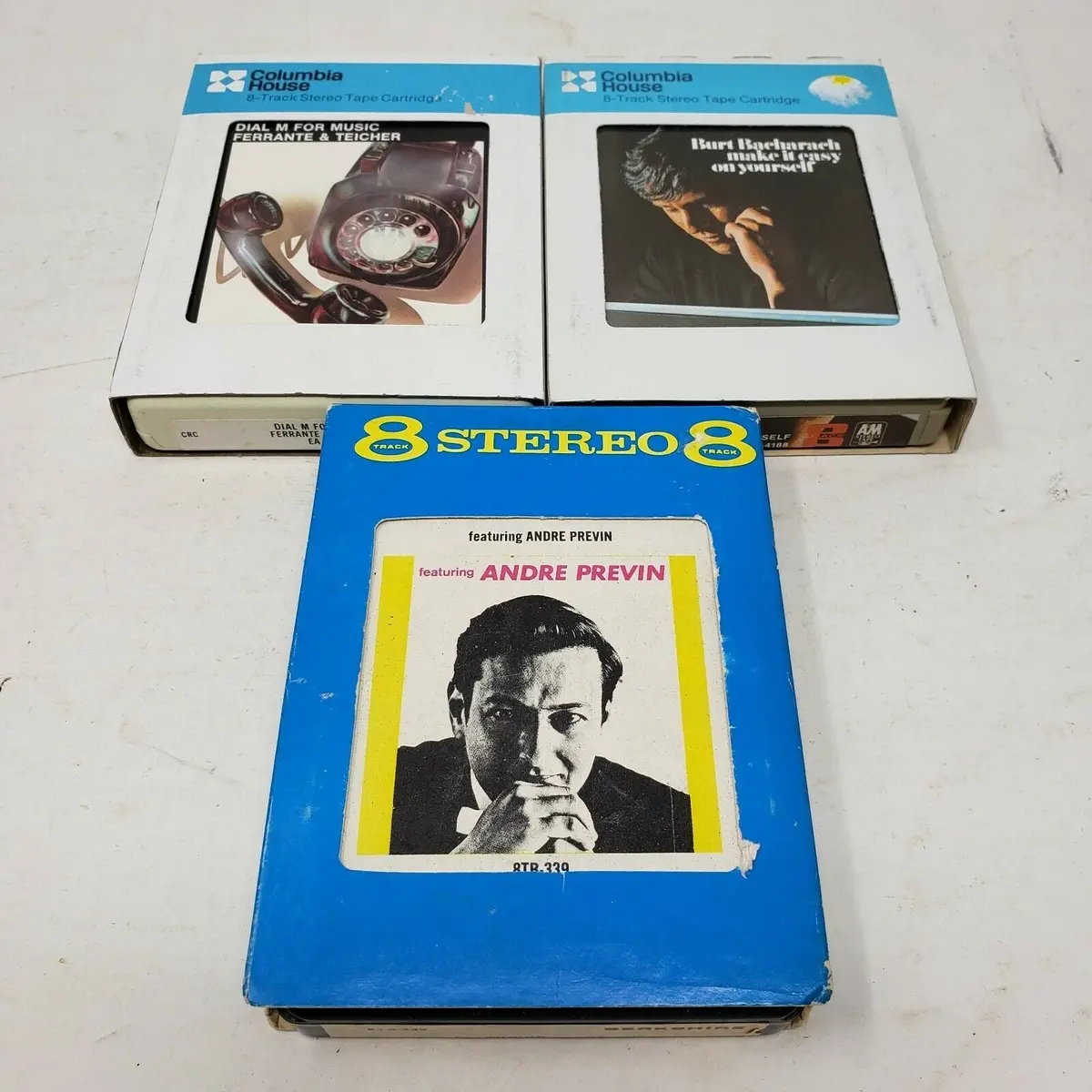 8-Track Dial M For Music Andre Previn Burt Bacharach Stereo Tapes Music Lot 3 1