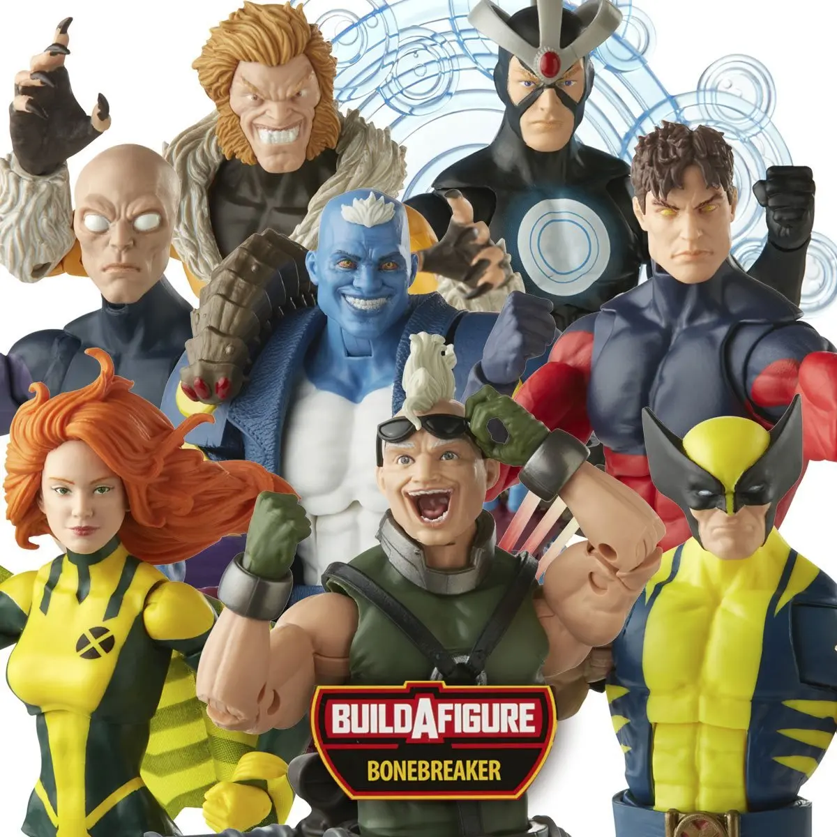 Marvel Legends Series - (X-Men) Bonebreaker Baf - 7-Pack Action Figure Bundle 1