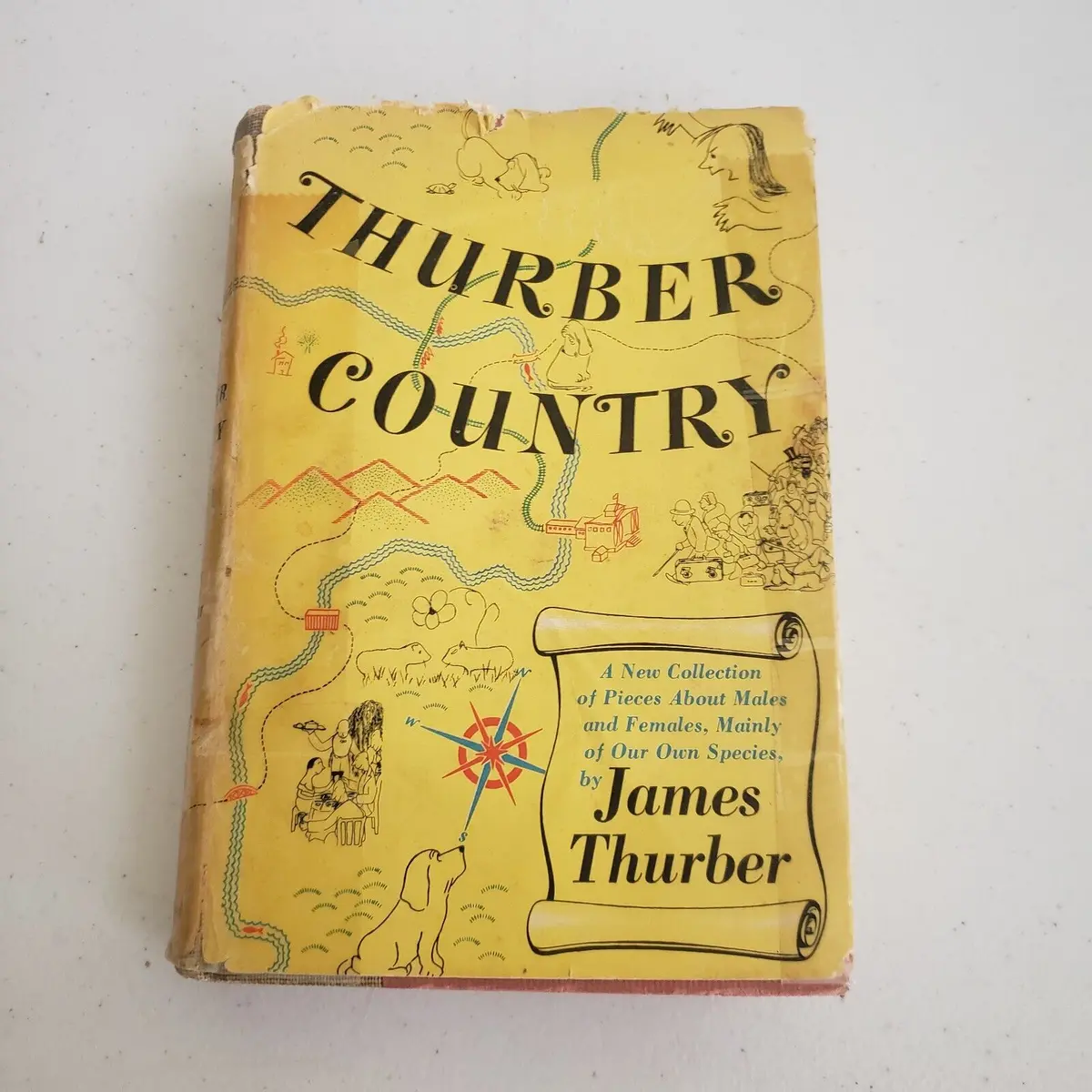 Thurber Country 1953 Book James Thurber Hc Dj 1St Edition 1St Printing Vintage 1