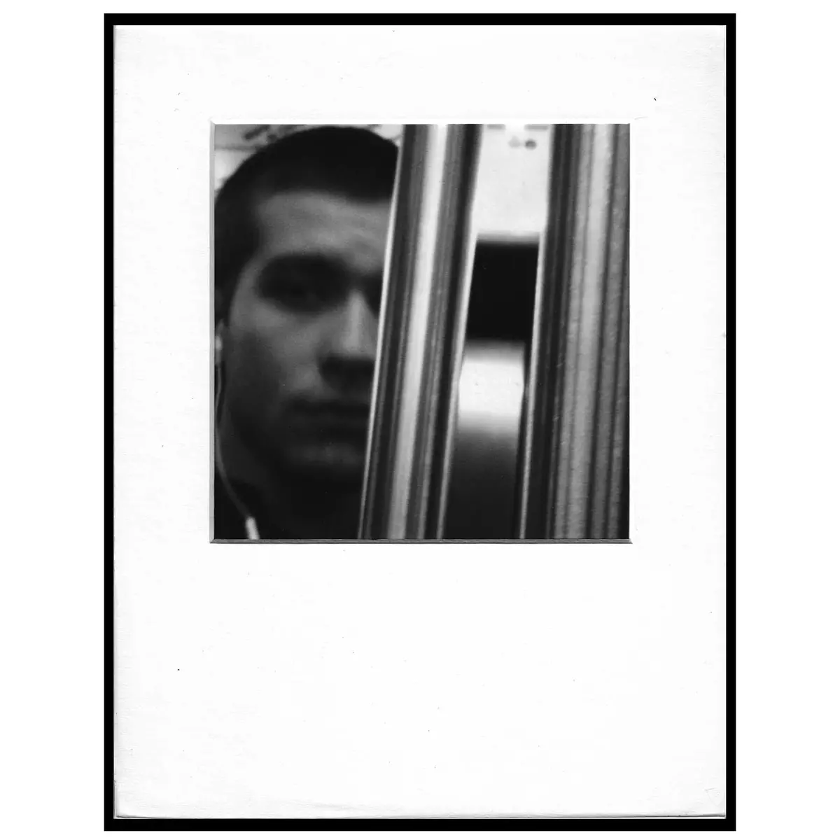 Untitled (Pole Obscuring Face) 1