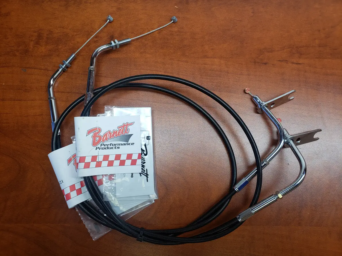 Yamaha Bolt Throttle Push & Pull Cable Set - Black 1