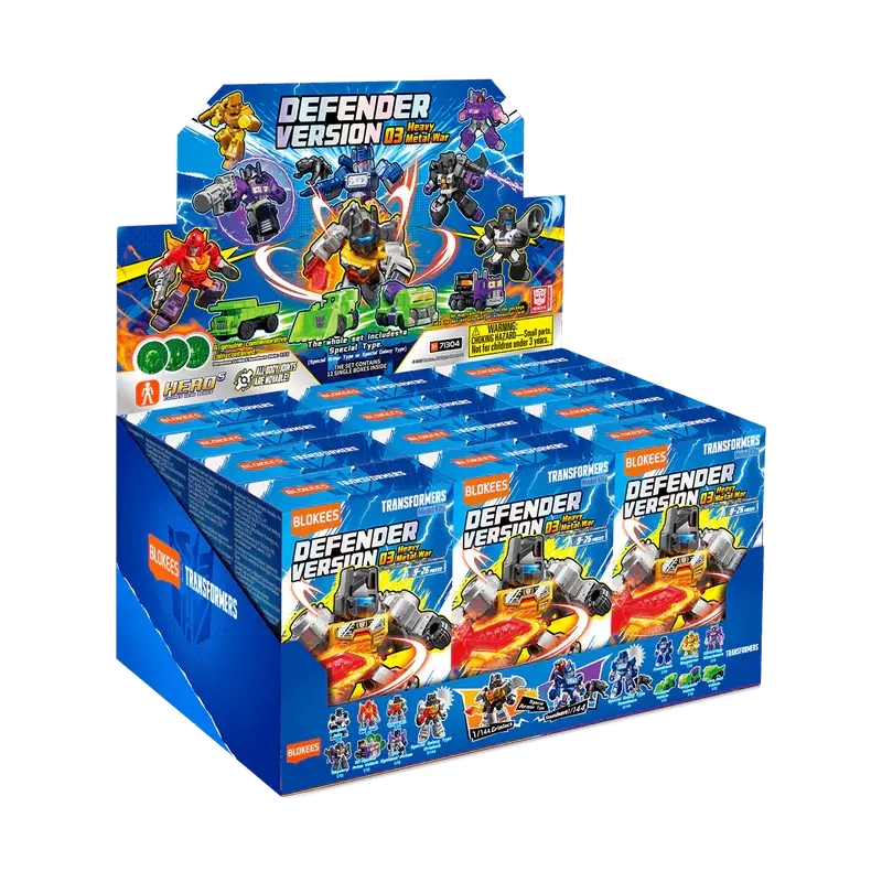 Blokees - Transformers - Defender: Version 03 (Heavy Metal War) - Sealed 12-Pack Box (71304/53063) Low Stock 1