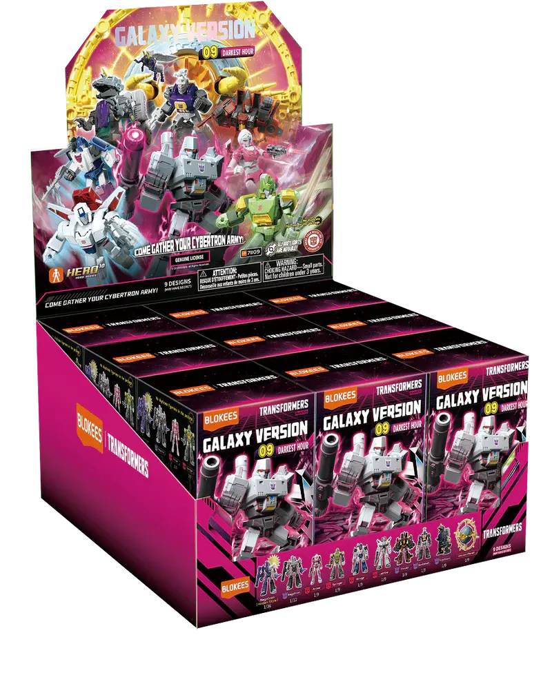 Blokees: Transformers - Galaxy Version 09 (Darkest Hour) Sealed Box - 9 Figure Model Kits 71109/53108 1