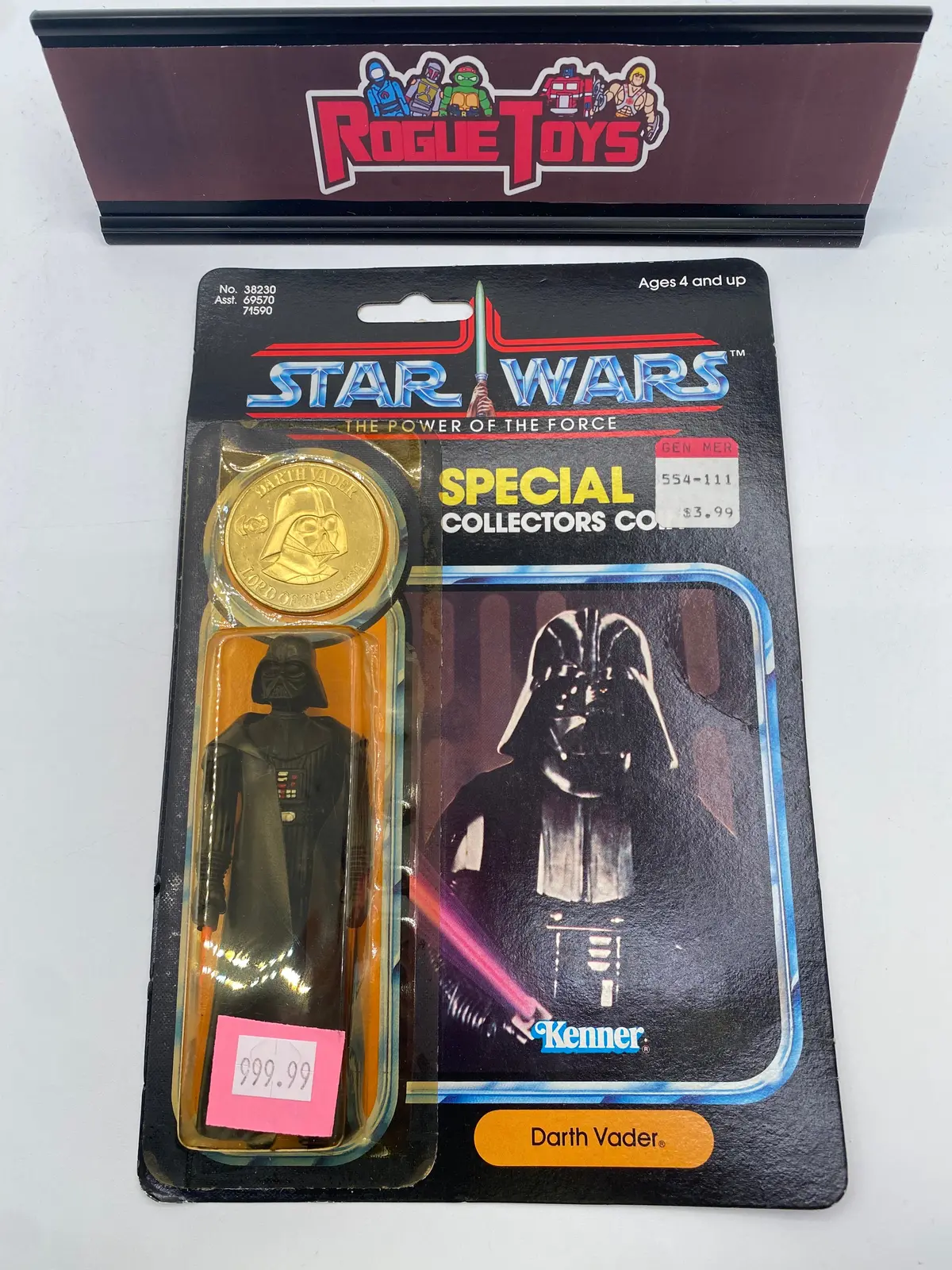 Kenner 1984 Star Wars The Power Of The Force Special Collectors Coin Darth Vader 1