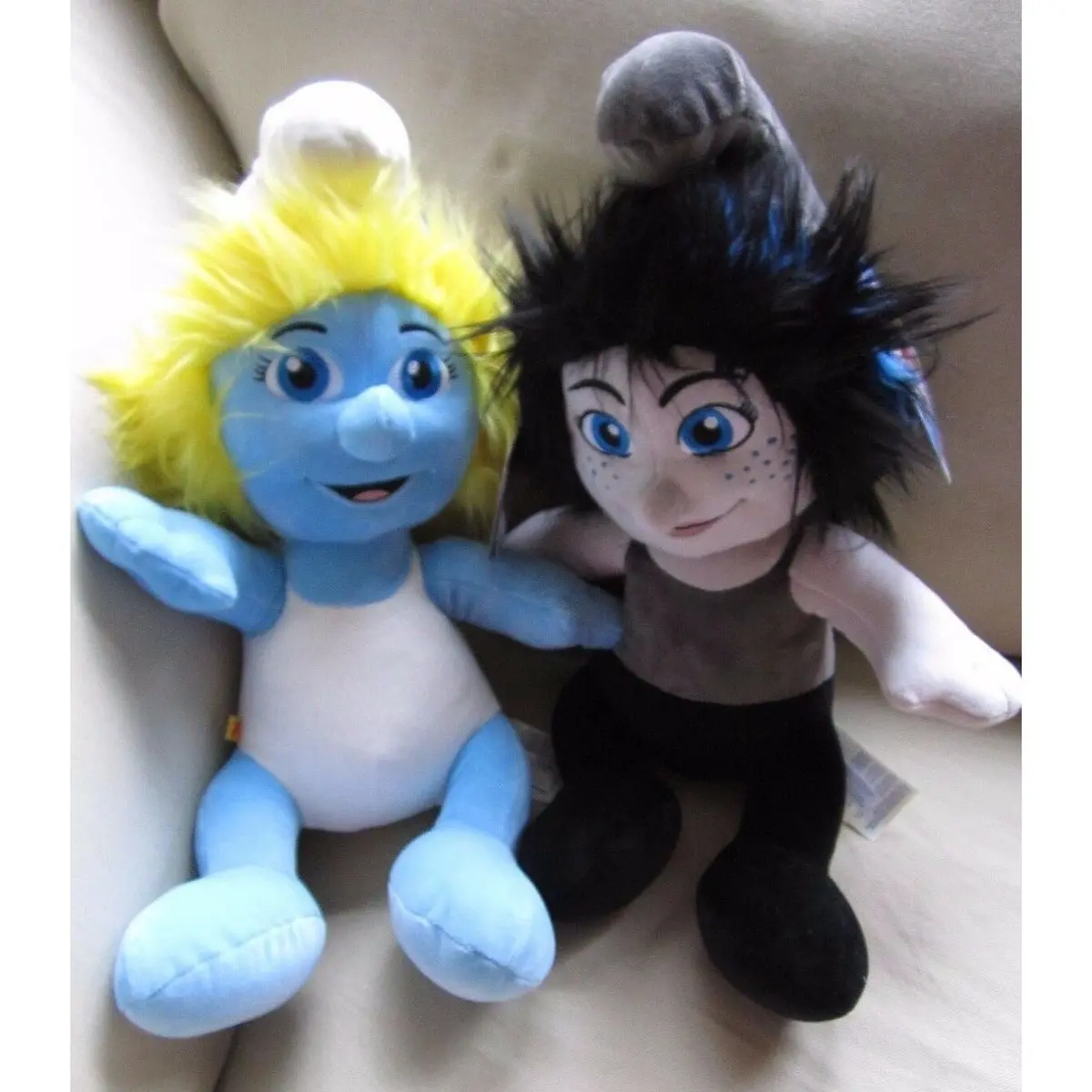 Build A Bear Smurfs Smurfette Ii Vexy Lot Set Of 2 Stuffed Full Size Plush Toys 1
