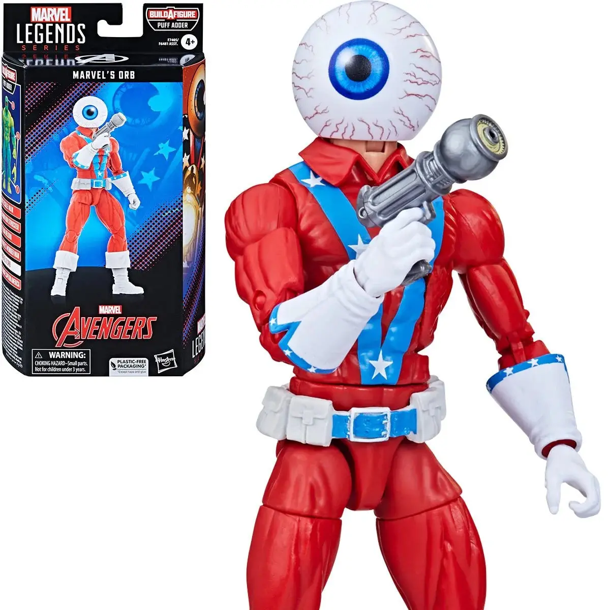 Marvel Legends Series - Avengers (Puff Adder Baf) Marvel'S Orb (Classic Comic) Figure Action Figure (F7405) Low Stock 1
