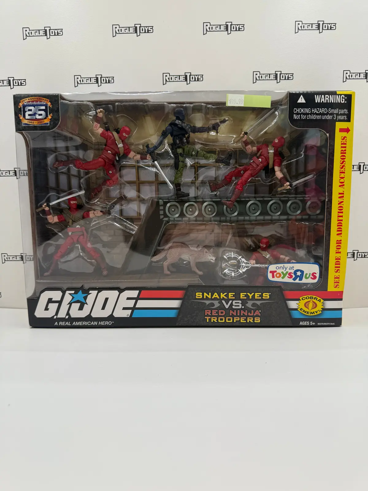 Hasbro G.I. Joe A Real American Hero (Arah) 25Th Anniversary Snake Eyes Vs. Red Ninja Troopers (Toys ‘R’ Us Exclusive) 1
