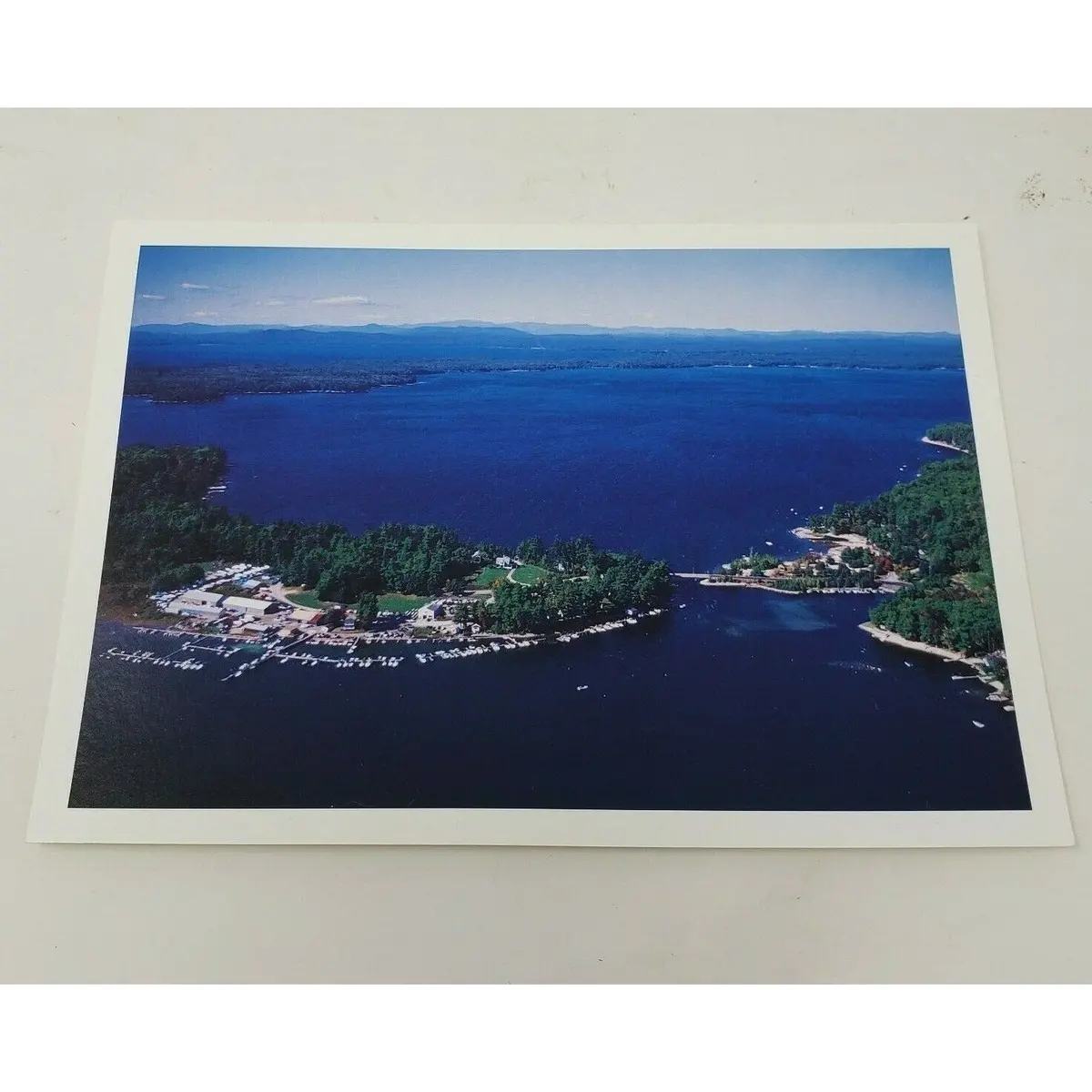 Sebago Lake Maine White Mountains Photo Blank Notecard Picture Thank You Card 1