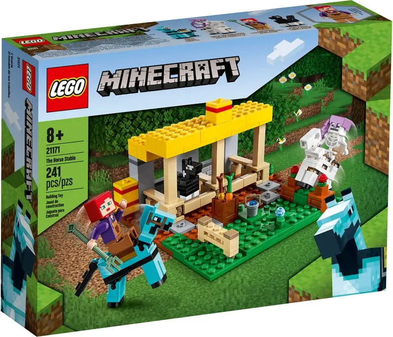 Lego Minecraft - The Horse Stable (21171) Building Toy Low Stock 1
