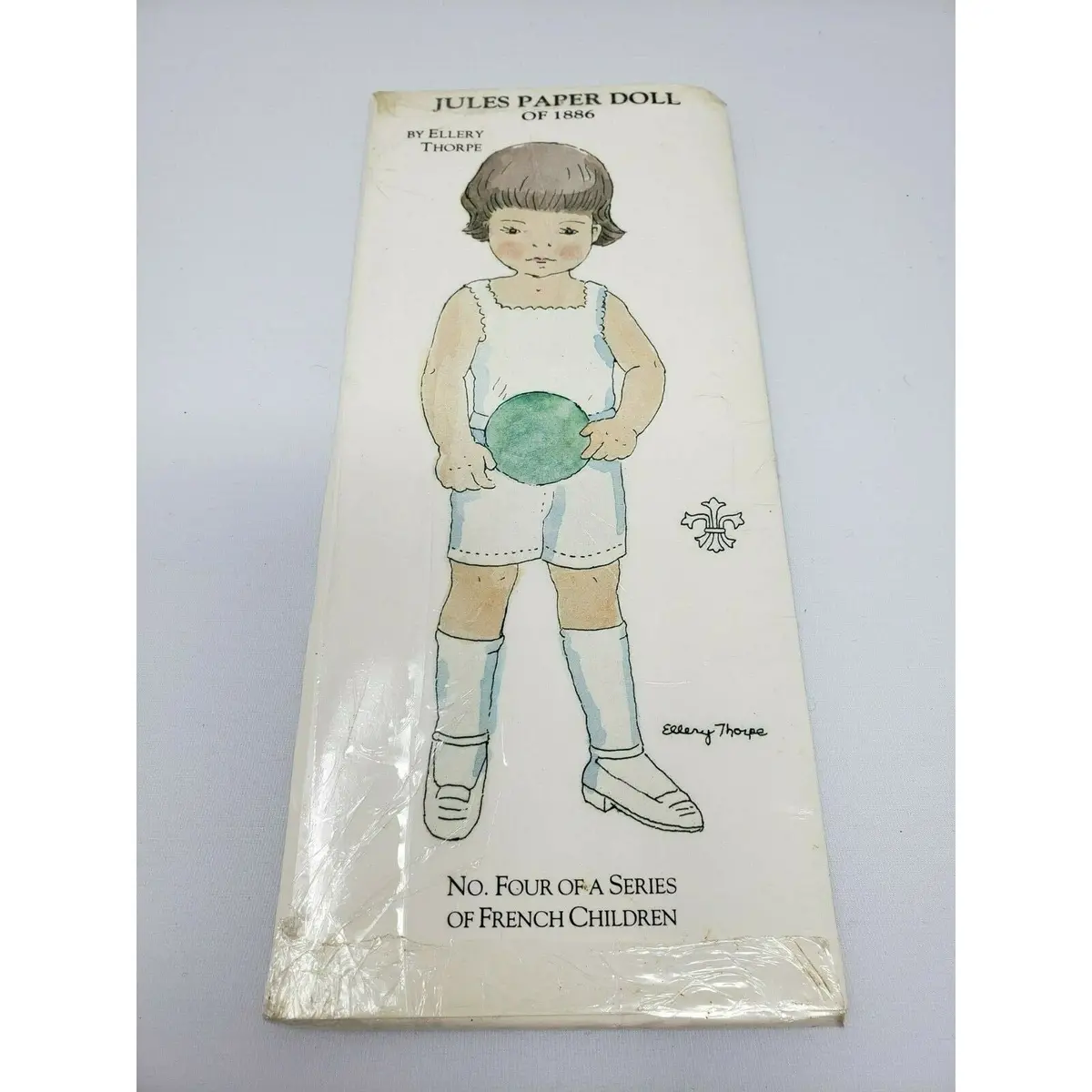 Jules Boy Paper Dolls Of 1886 By Ellery Thorpe Kit Outfits Doll Toys 7.25 Inch 1
