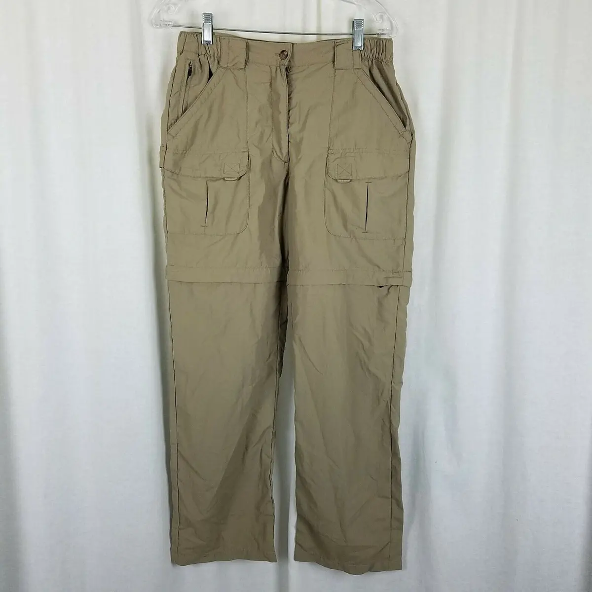 Ll Bean Nylon Cargo Zip Off Conversion Shorts Hiking Pants Womens S Outdoor Camp 1