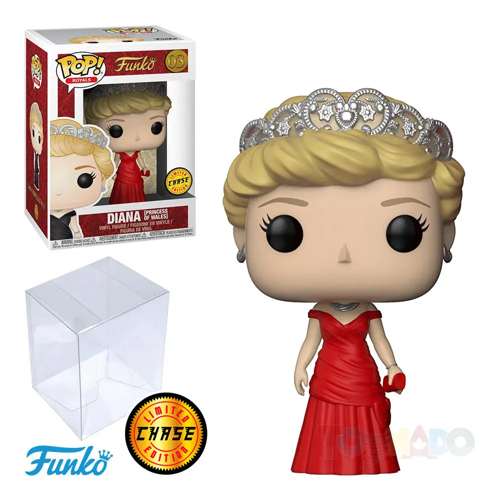 Funko Pop! Royals #03 - Diana, Princess Of Wales (Red Dress) Chase Vinyl Figure (21946) Low Stock 1