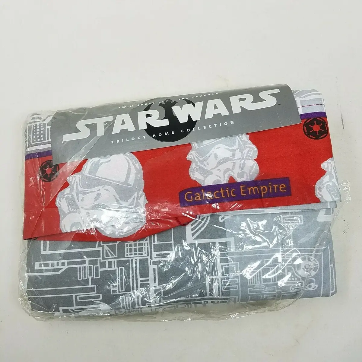 Star Wars Trilogy Galactic Empire 2 Piece Twin Sheet Set Flat Fitted Usa 1997 1
