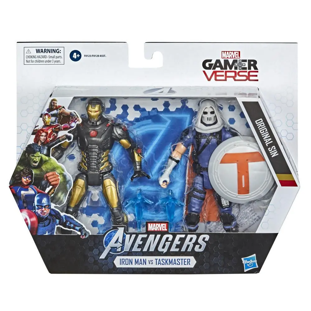 Marvel Gamerverse - Avengers - Iron Man Vs Taskmaster Action Figures (F0123) Low Stock 1