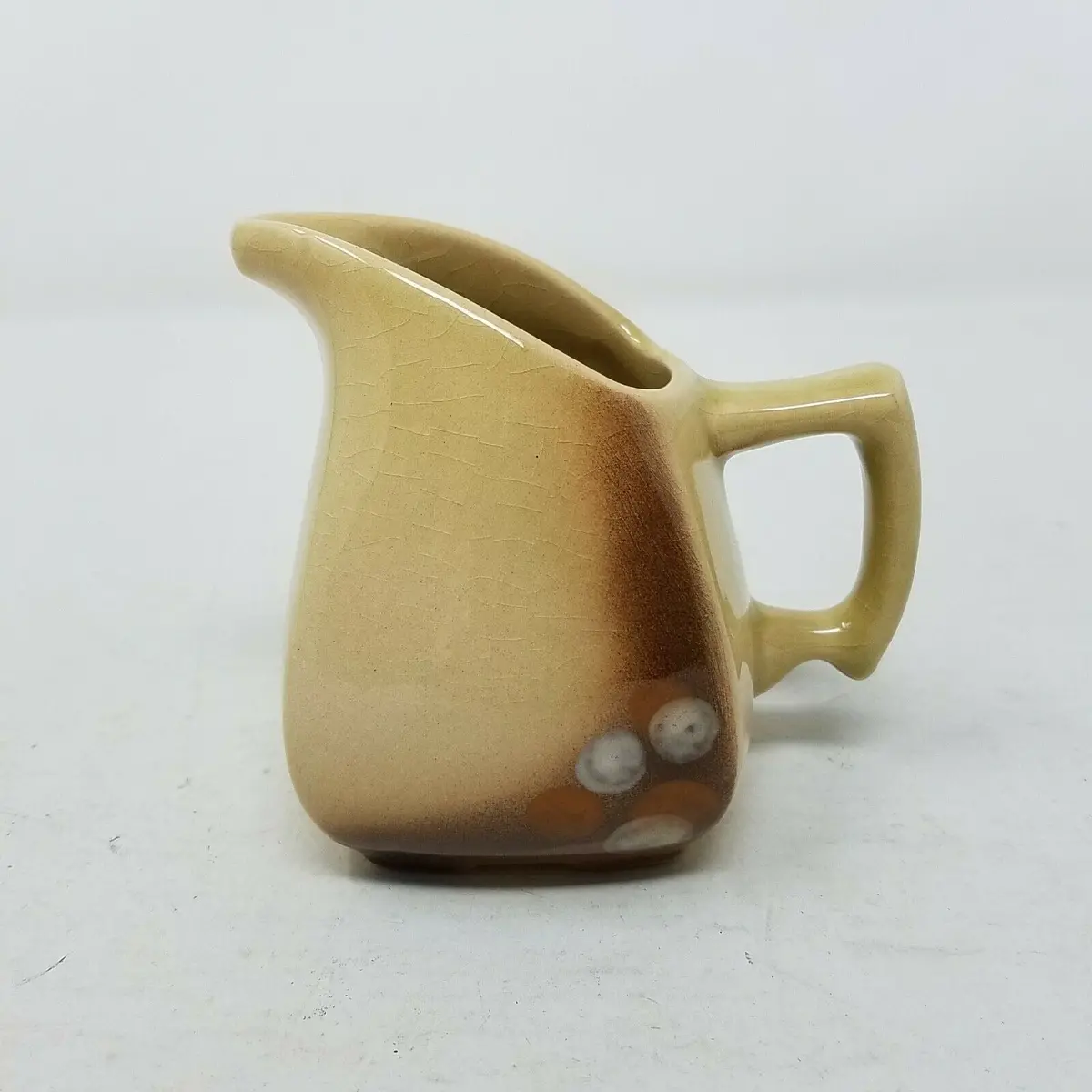 Astral Pattern Philippe Lambert De Beauce Canada Pottery China Creamer 70S Dots 1
