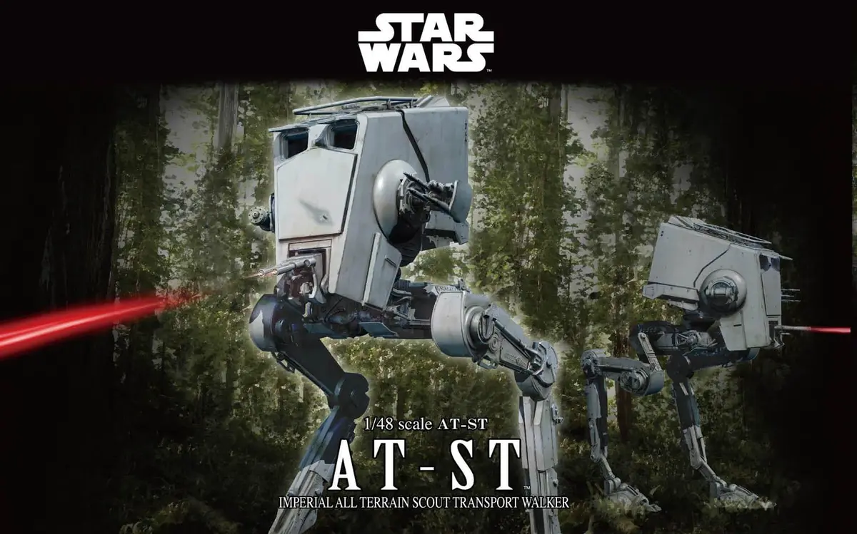 Bandai: Star Wars - At-St Walker (All Terrain Scout Transport) 1/48 Scale Model Kit (2378866/64105) Low Stock 1