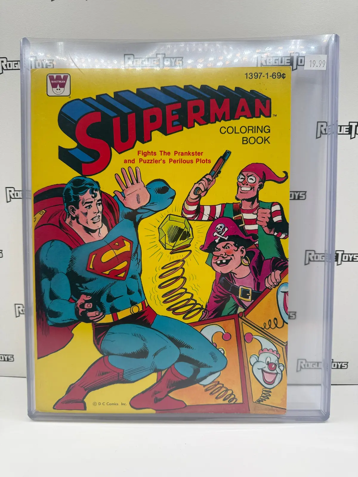 Whitman Dc Comics Superman Coloring Book “Superman Fights The Prankster And Puzzler’S Perilous Plots” 1