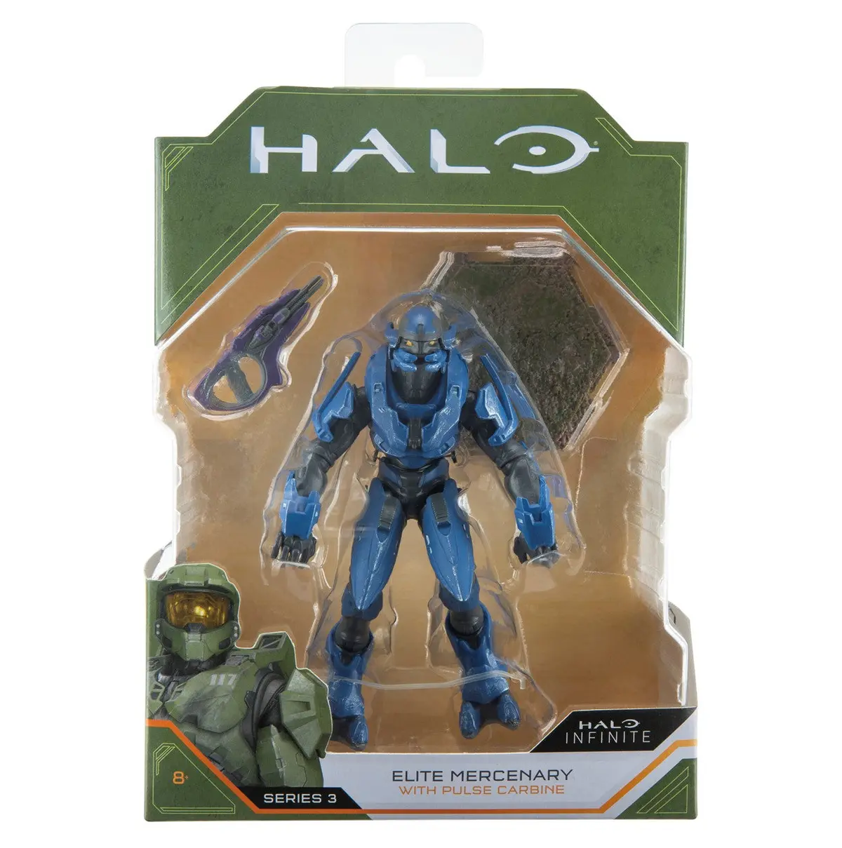 Halo Infinite - Series 3 - Elite Mercenary (With Pulse Carbine) Action Figure (Hlw0067) Last One! 1