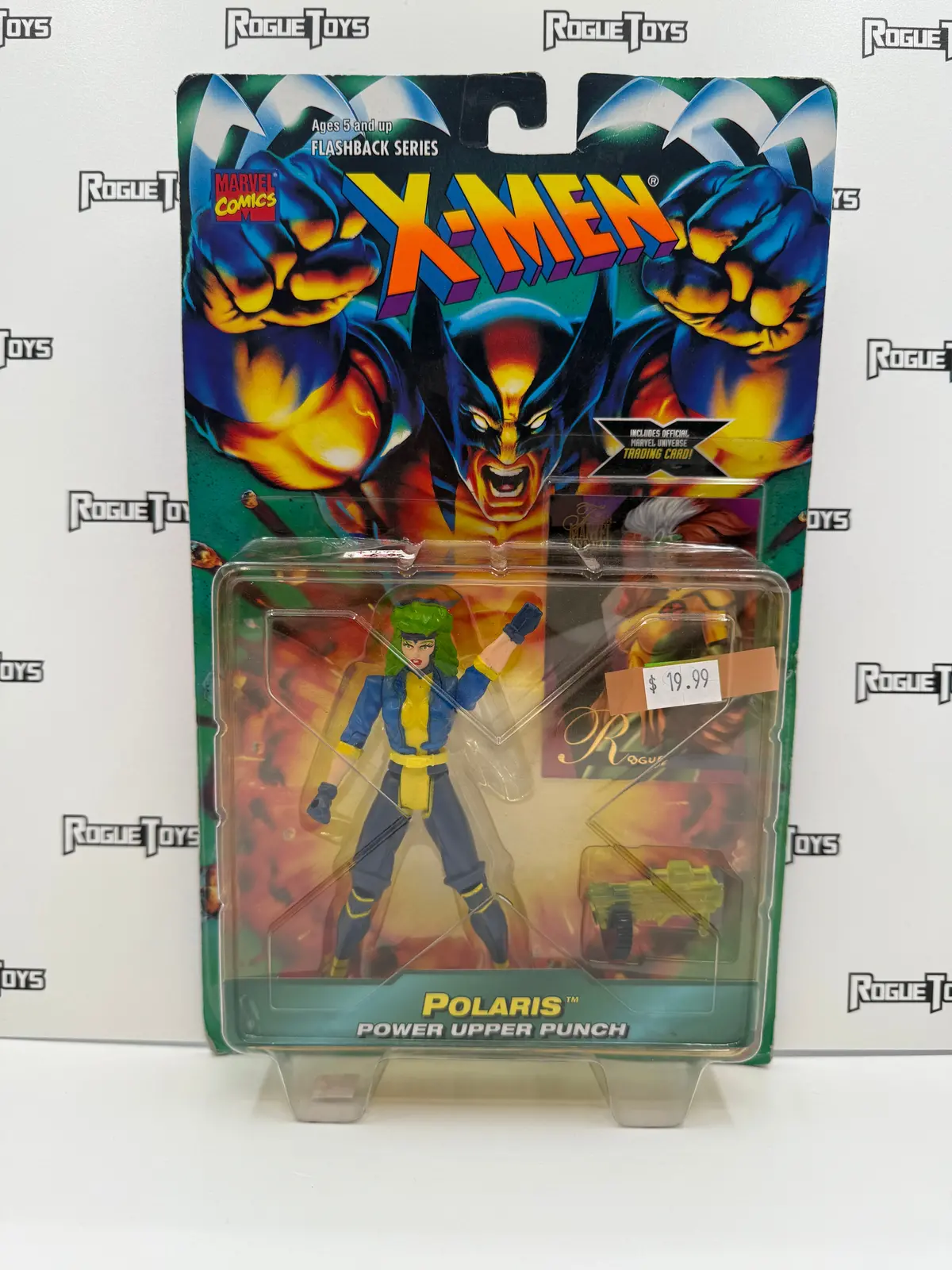 Toybiz Marvel Comics Flashback Series X-Men Polaris W/ Marvel Universe Trading Card 1