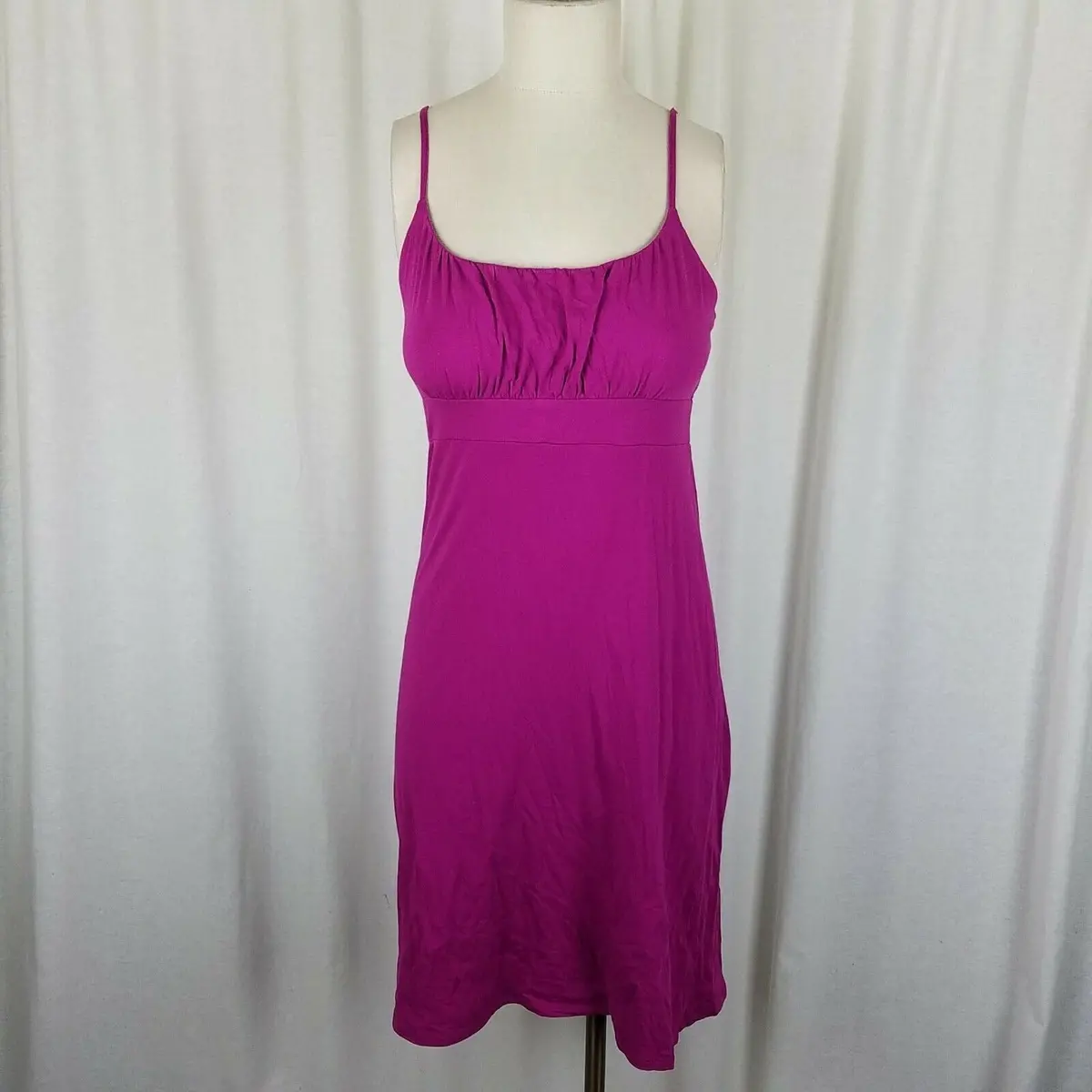 Ann Taylor Loft Petites Sundress Spaghetti Straps Jersey Knit Dress Womens Sp 1