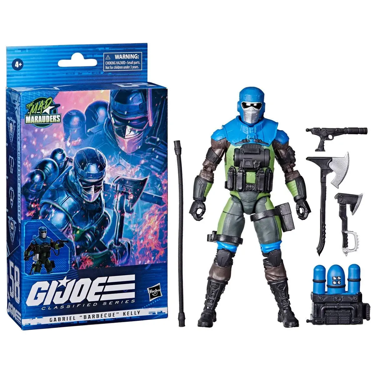 G.I. Joe Classified Series #58 - The Mad Marauders Gabriel Barbecue Kelly Action Figure (F4030) 1