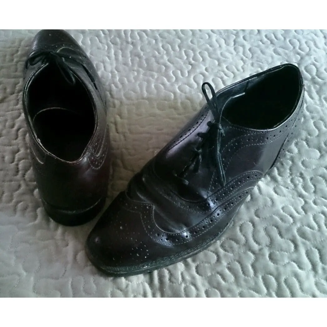 Park Place Biltrite Wingtip Dress Shoes Mens Size 8.5 Rockabilly Punk Grunge Usa 1