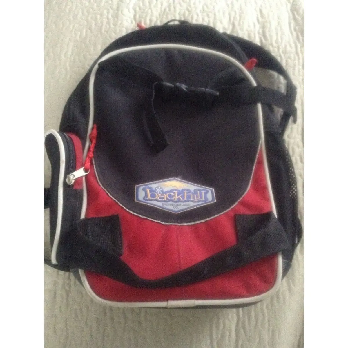 Vintage Backhill Snowboarding Company Backpack Burton Small Kids Youth Rare 90S 1