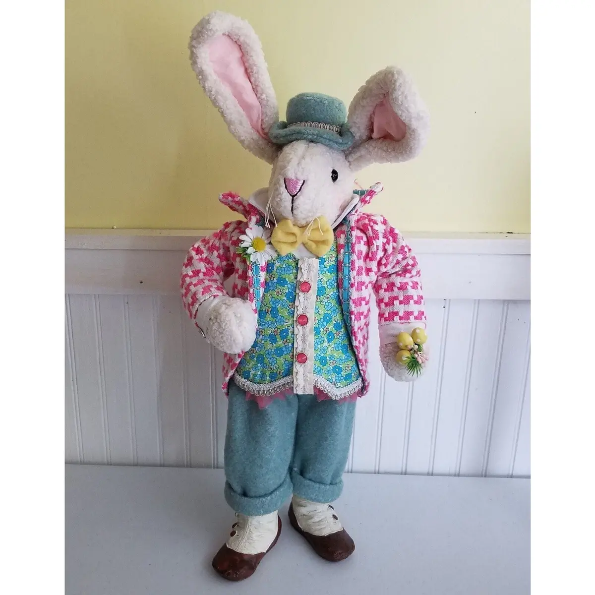 Karen Didion Spring Cottontail Collection Gentleman Bunny Figurine 20 In Easter 1