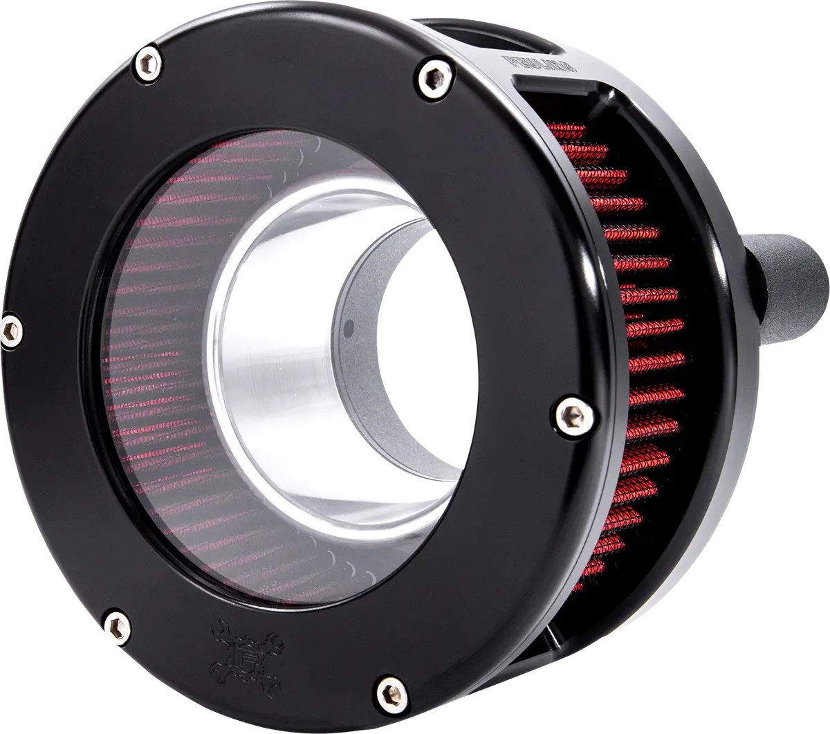Feuling Parts Ba Series Air Cleaner Kit - Black Anodized - Red Filter 5434 1