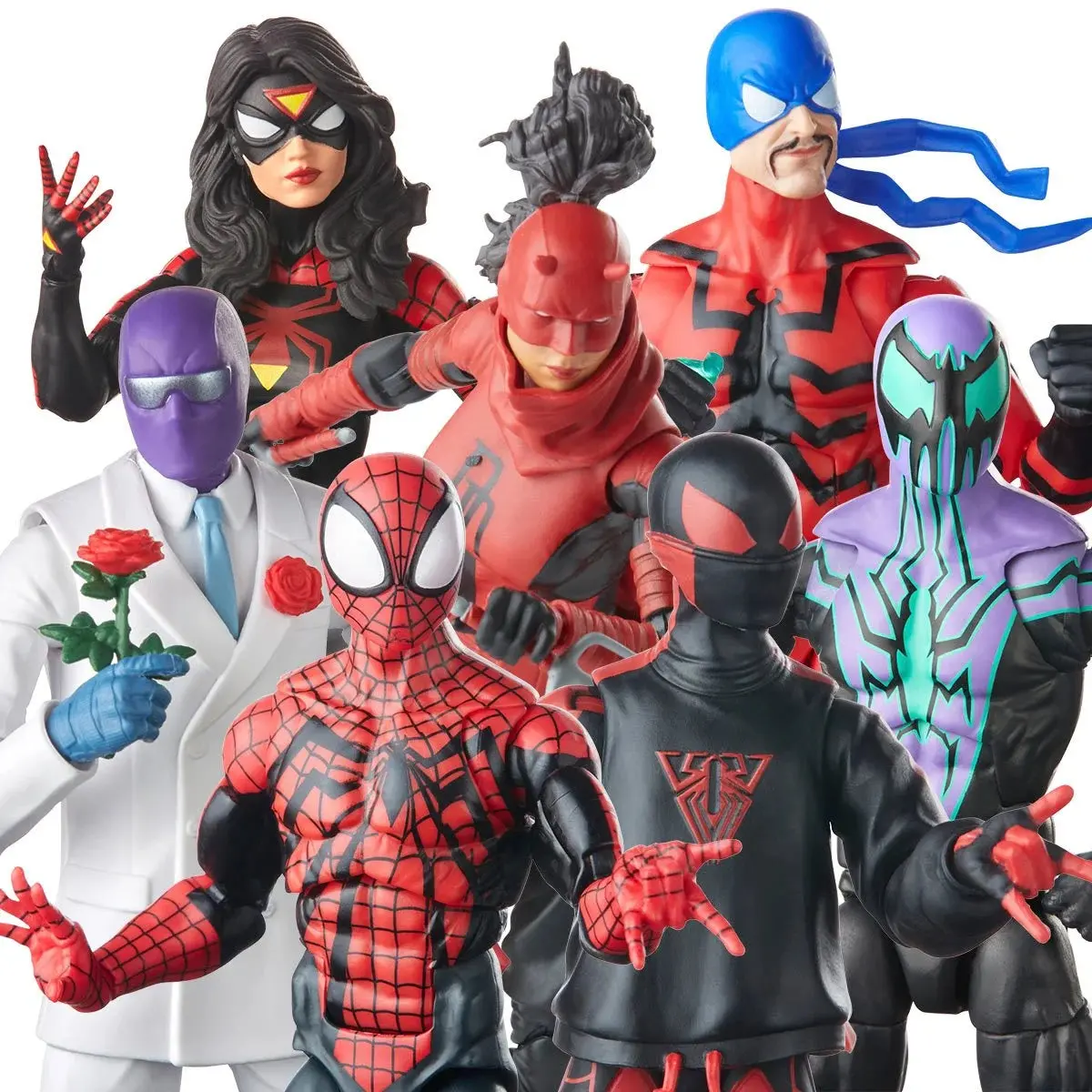 Marvel Legends Retro Collection - Spider-Man - Action Figure 7-Pack (F6474a) Low Stock 1