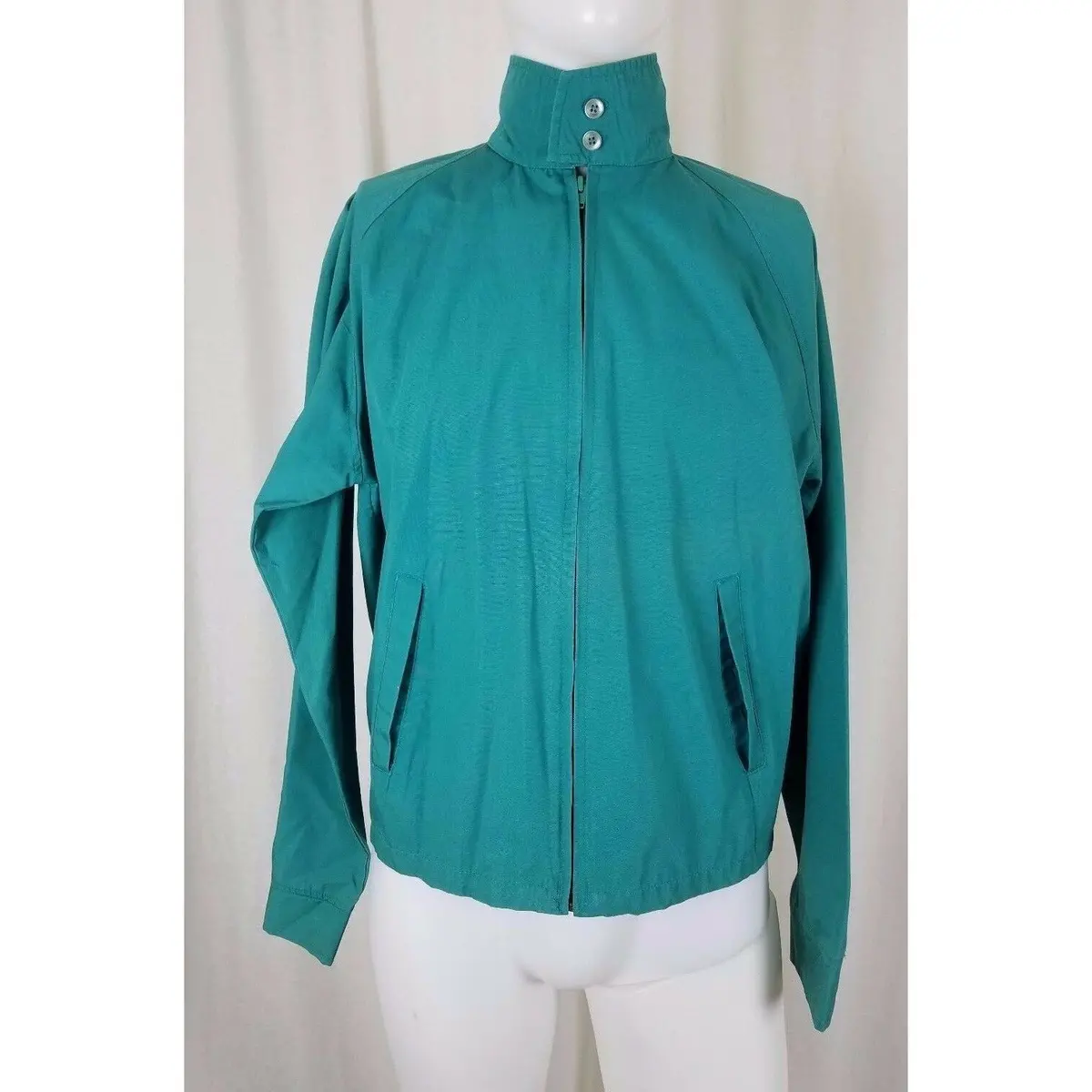 Vintage Anderson Little Racer Rockabilly Golf Windbreaker Jacket Green Mens L 1