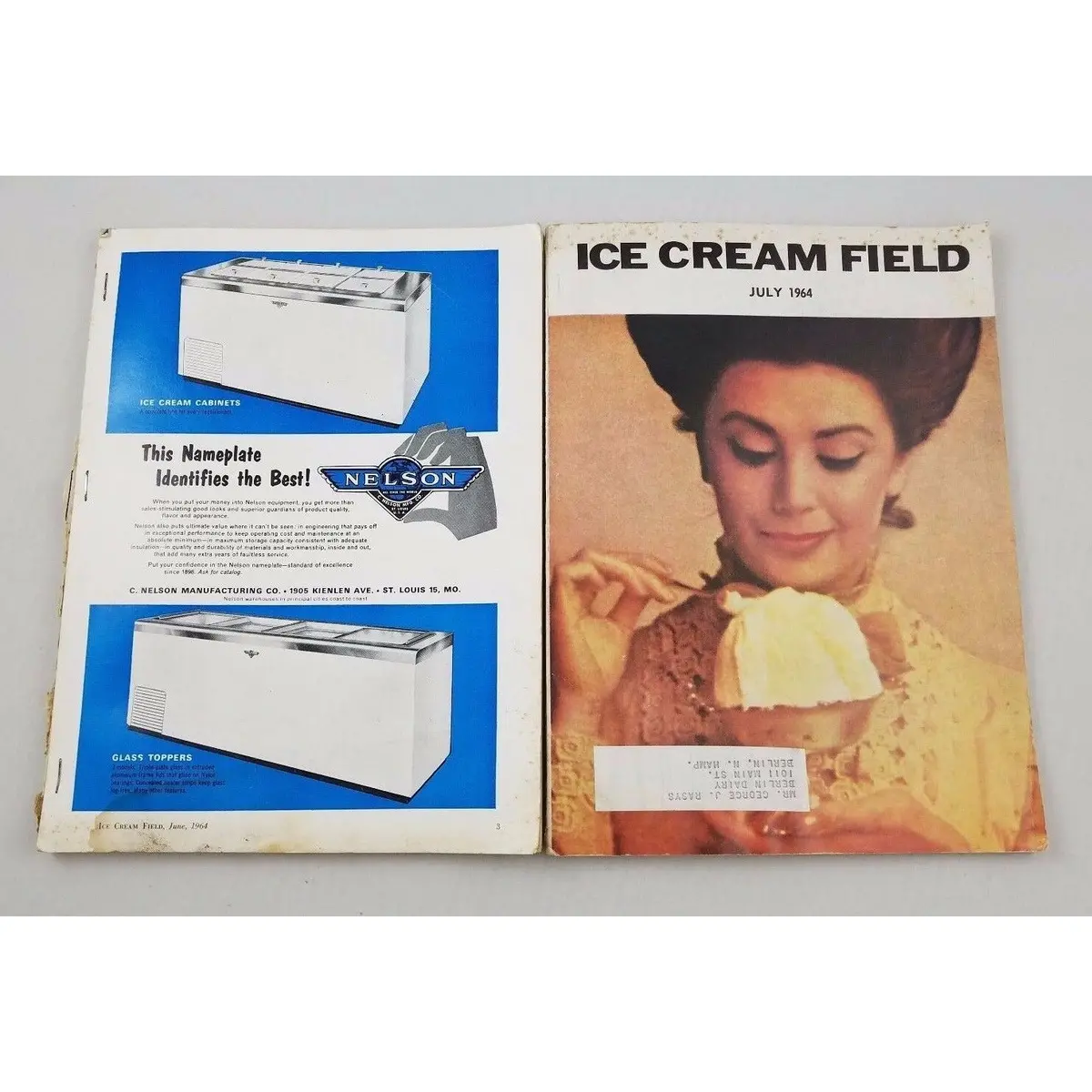 Lot Of 2 1964 The Milk Dealer Magazines Advertisements Color Photos Memorabilia 1