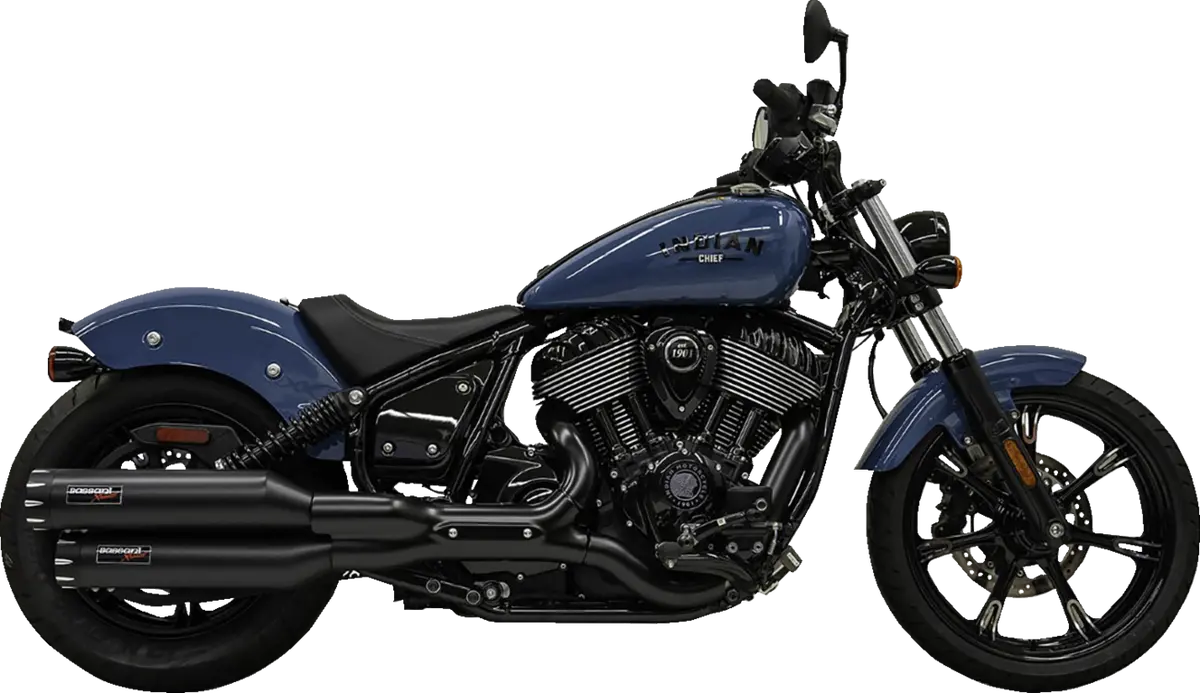 Bassani Xhaust 4" Slip-On Mufflers - Chrome 8Ch17 1