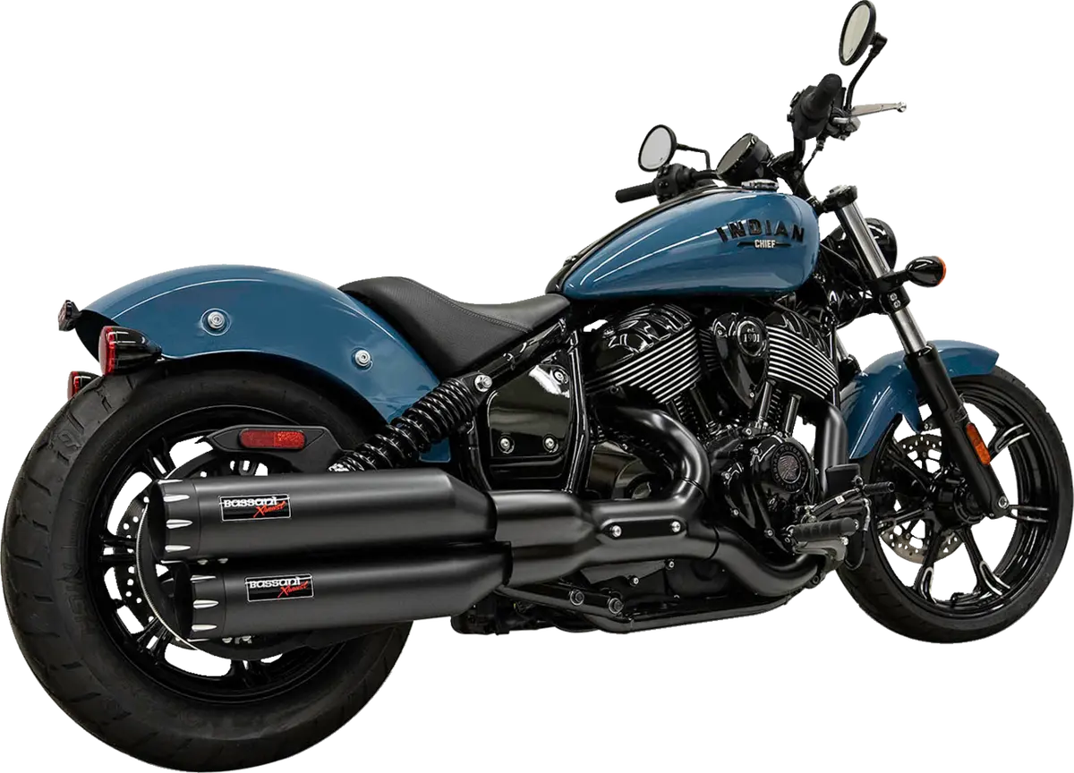 Bassani Xhaust 4" Slip-On Mufflers - Black 8Ch17b 1