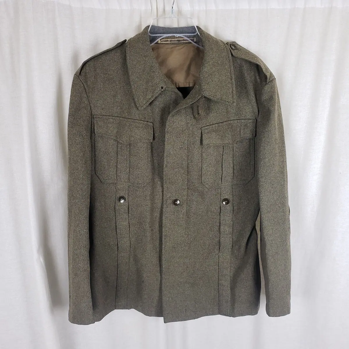 Vintage Bernhardt & Co German Military Wool Field Jacket Uniform Coat Cold War 1