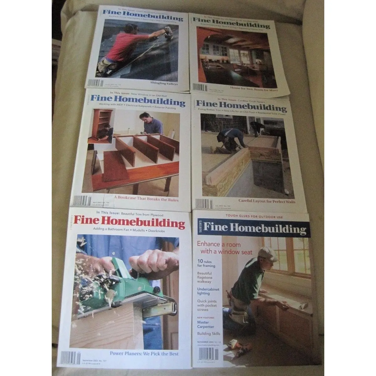 Fine Homebuilding Back Issues Magazines Lot Of 6 Entire Year 2003 Diy Remodeling 1