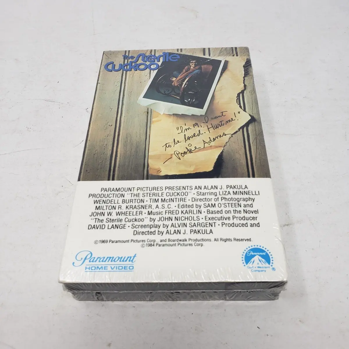 The Sterile Cuckoo Betamax Beta No Barcode Tape Movie Watermarks Paramount 1