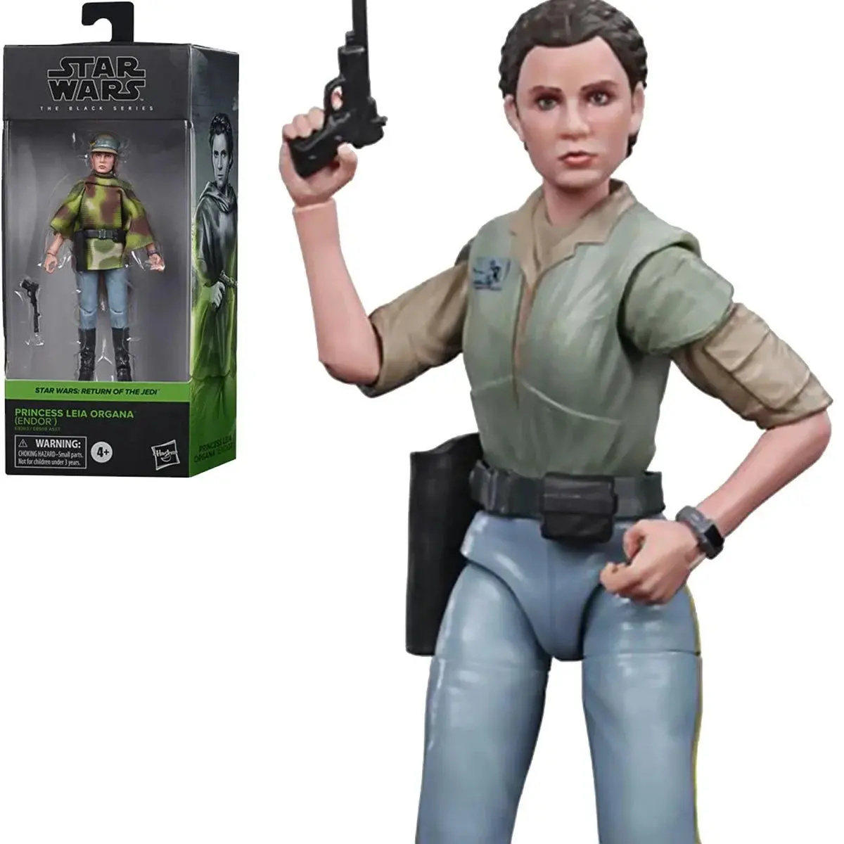 Star Wars: The Black Series - Return Of The Jedi - Princess Leia Organa (Endor Battle Poncho) Action Figure (E9363) 1