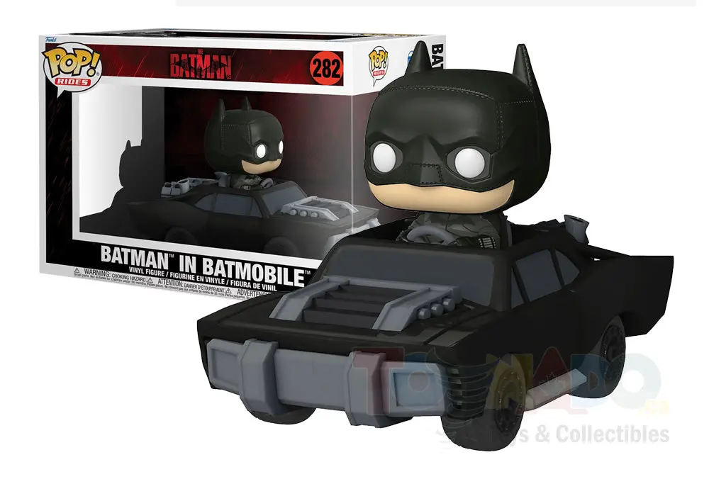 Funko Pop! Rides #282 - The Batman - Batman In Batmobile Vinyl Figure Low Stock 1