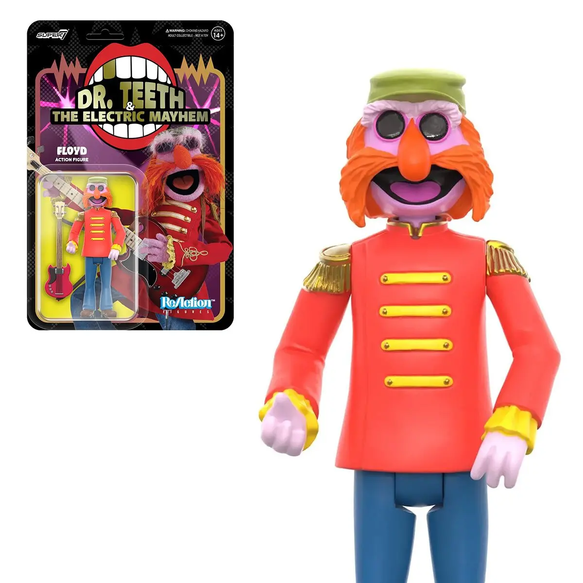 Super7 - The Muppets - Wave 1 - Dr. Teeth & The Electric Mayhem - Floyd Reaction Figure (82150) 1