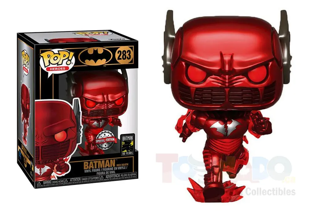 Funko Pop! Heroes #283 - Batman (80 Years) - Batman (Red Death) Px Previews Exclusive Vinyl Figure Last One! 1
