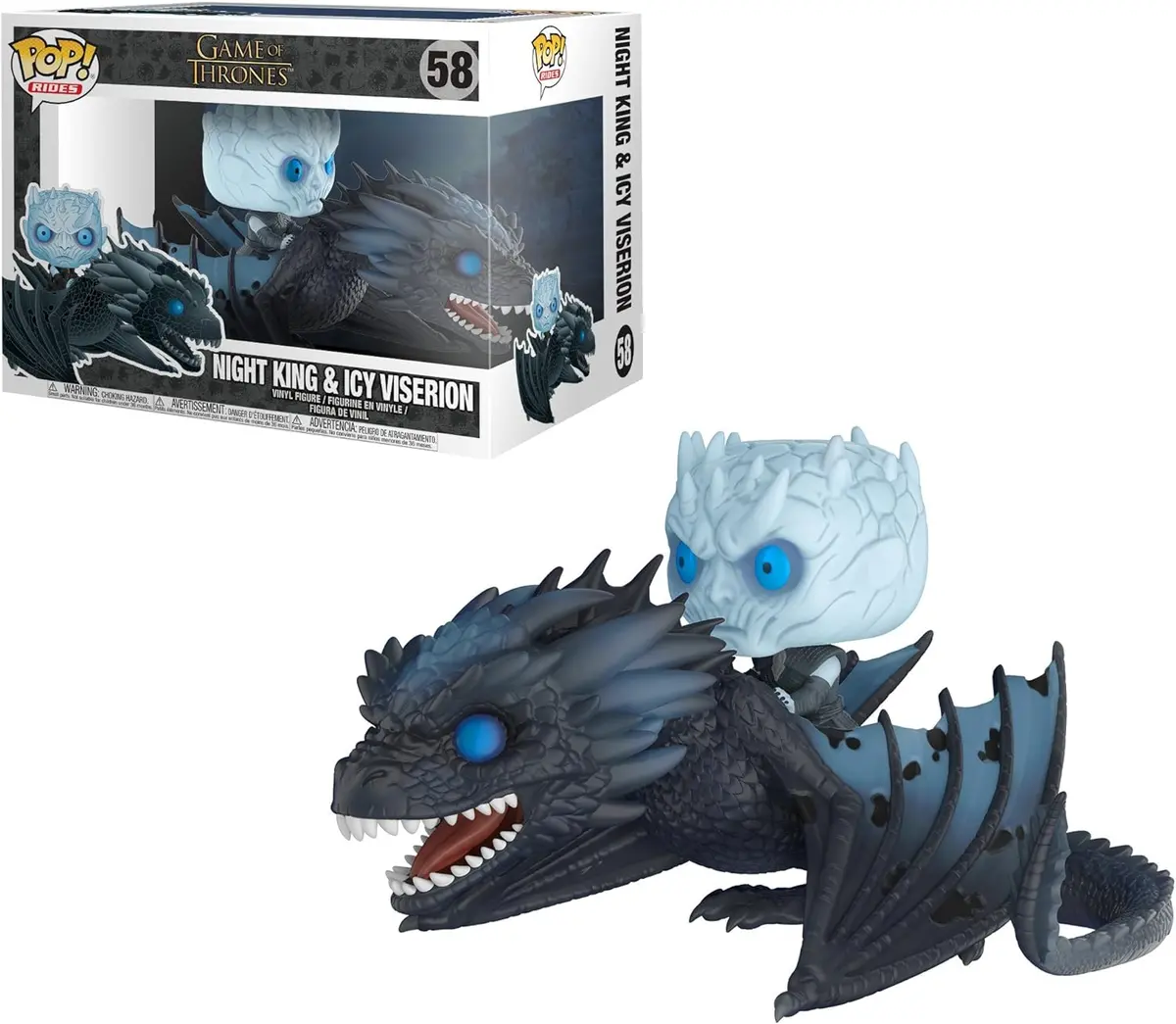 Funko Pop! Rides #58 - Game Of Thrones - Night King & Icy Viserion Vinyl Figure (28671) Low Stock 1