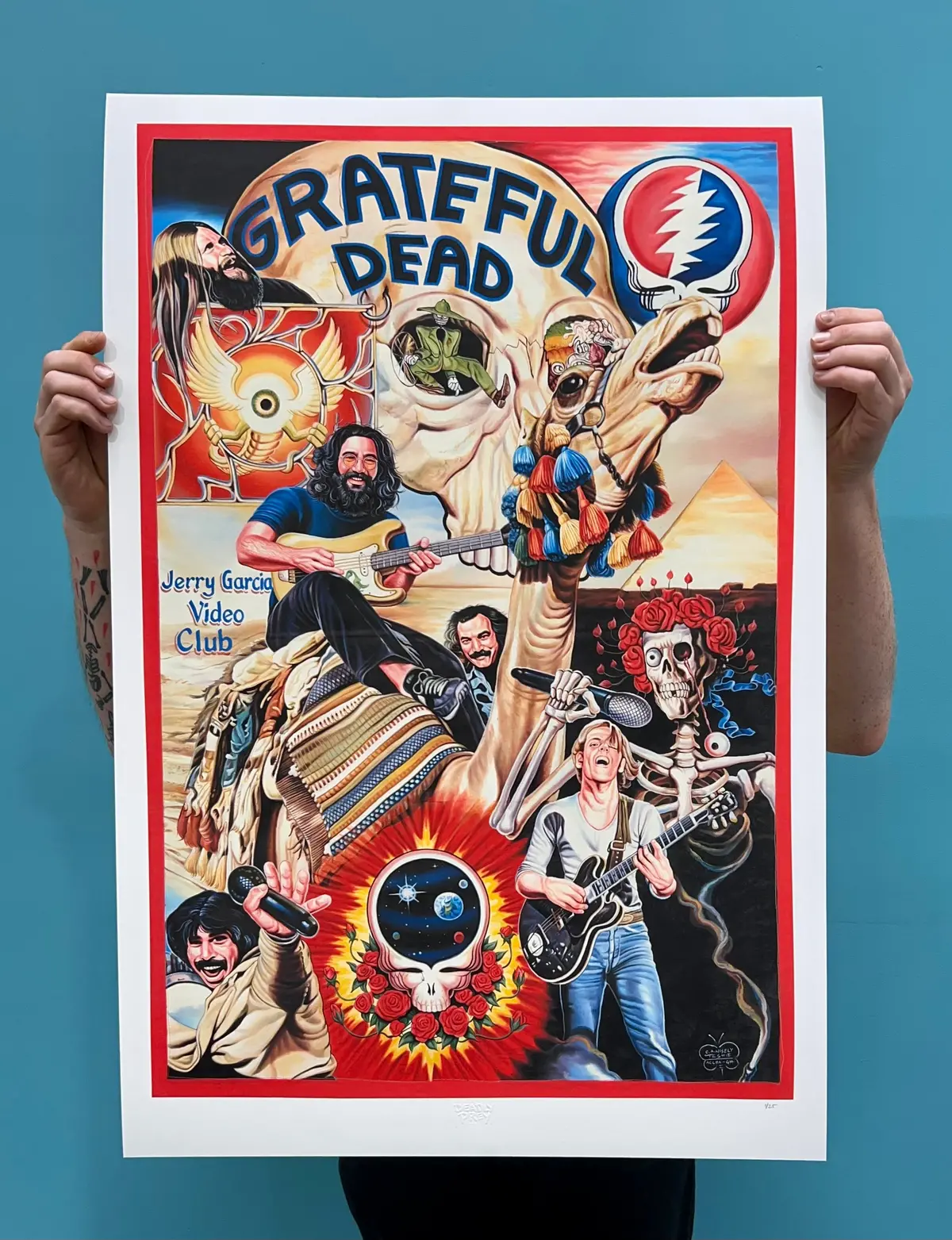 Grateful Dead - Archival Giclée Print From Static Medium By C.A. Wisely (Artist’S Proof) 1