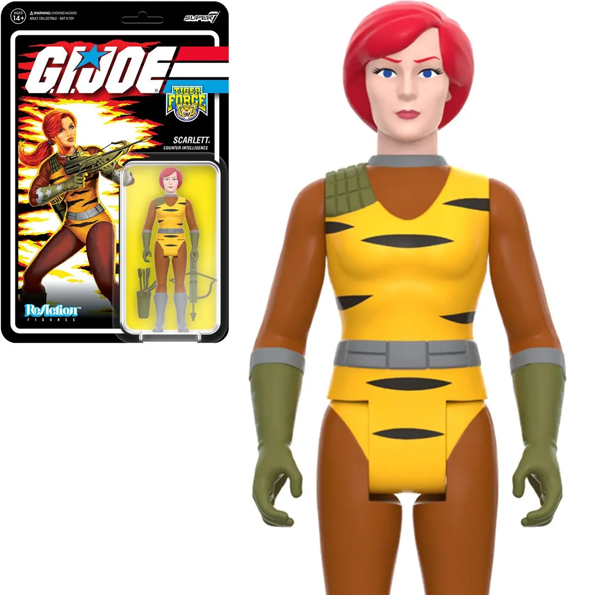 Super7 Reaction Figures - G.I. Joe - Wave 6 - Tiger Force - Scarlett (Counter Intelligence) (82799) 1